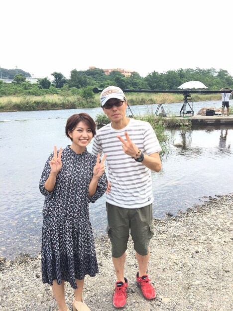 左からRihwa、熊澤尚人監督。