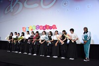 映画「あさひなぐ」初日舞台挨拶の様子。