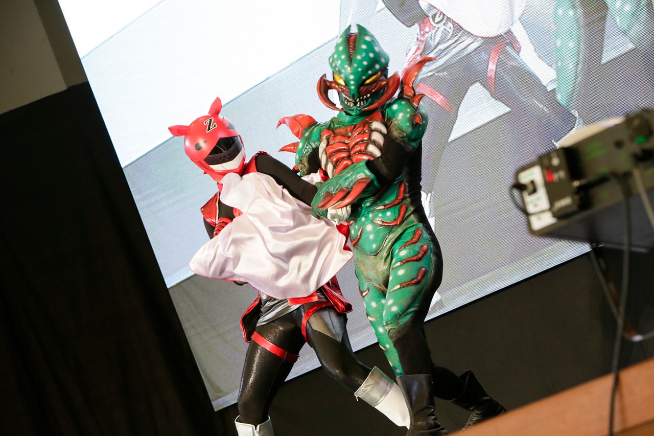 「子供祭り2017」で繰り広げられたヒーローショーの様子。（Photo by Aya Horiguchi）