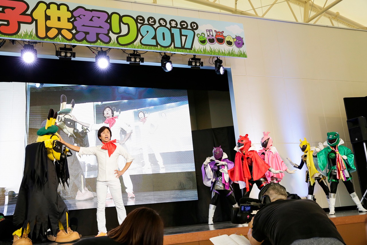 「子供祭り2017」で繰り広げられたヒーローショーの様子。（Photo by Aya Horiguchi）