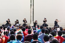 ときめき▽宣伝部「ときめき▽宣伝部～6th SEASON～DEADHEATでぶっちぎりぎりパラダイス!!ツアー」千葉・イオンモール幕張新都心公演の様子。（提供：スターダストプロモーション）