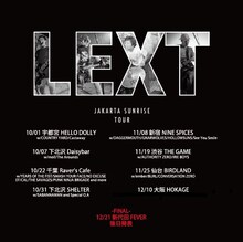 LEXT「JAKARTA SUNRISE TOUR」告知用画像