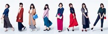 メチャカリでレンタルしたアイテムを着用した欅坂46メンバー。