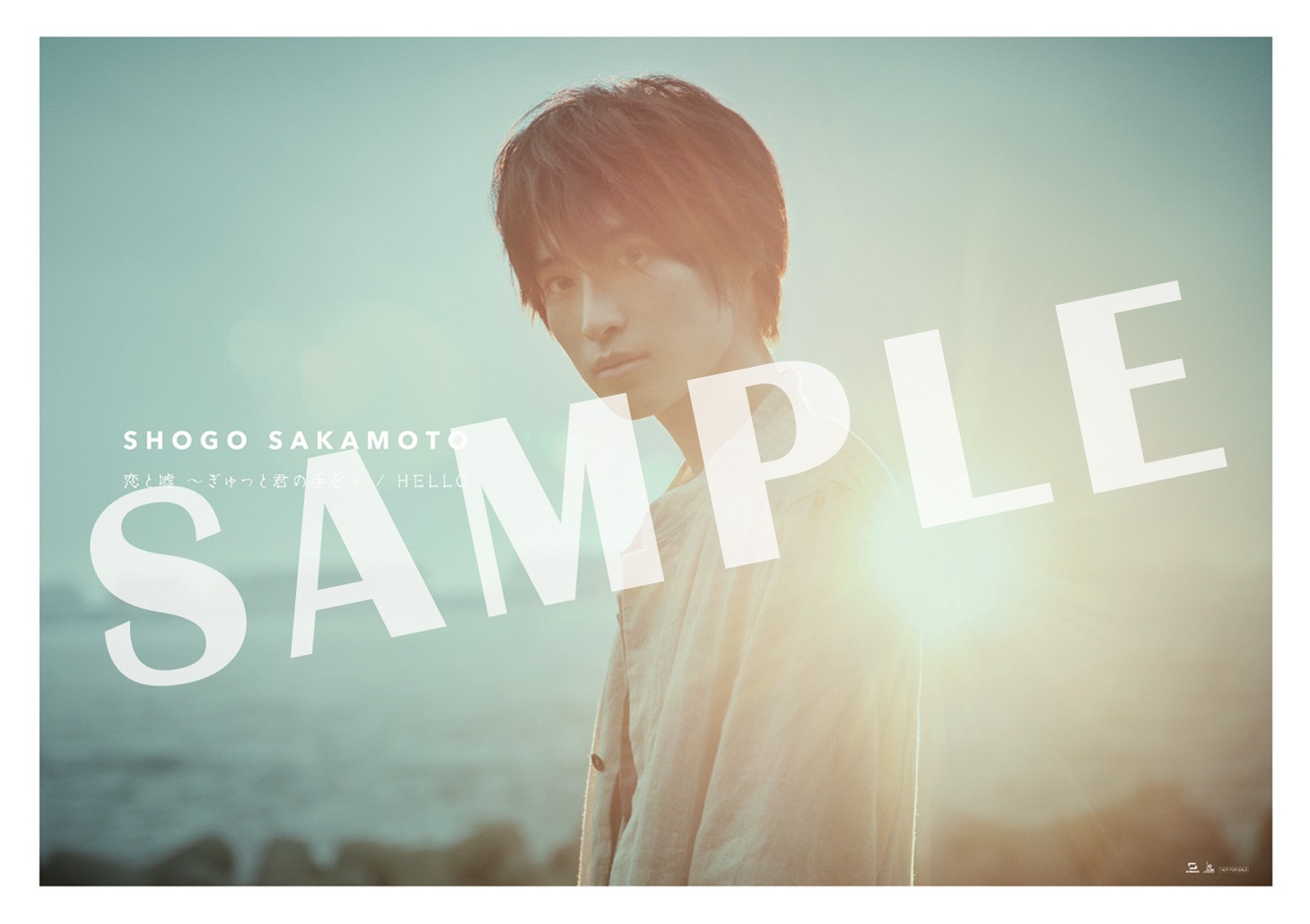 阪本奨悟「恋と嘘 ～ぎゅっと君の手を～ / HELLO」タワーレコード購入者特典ポスターデザイン