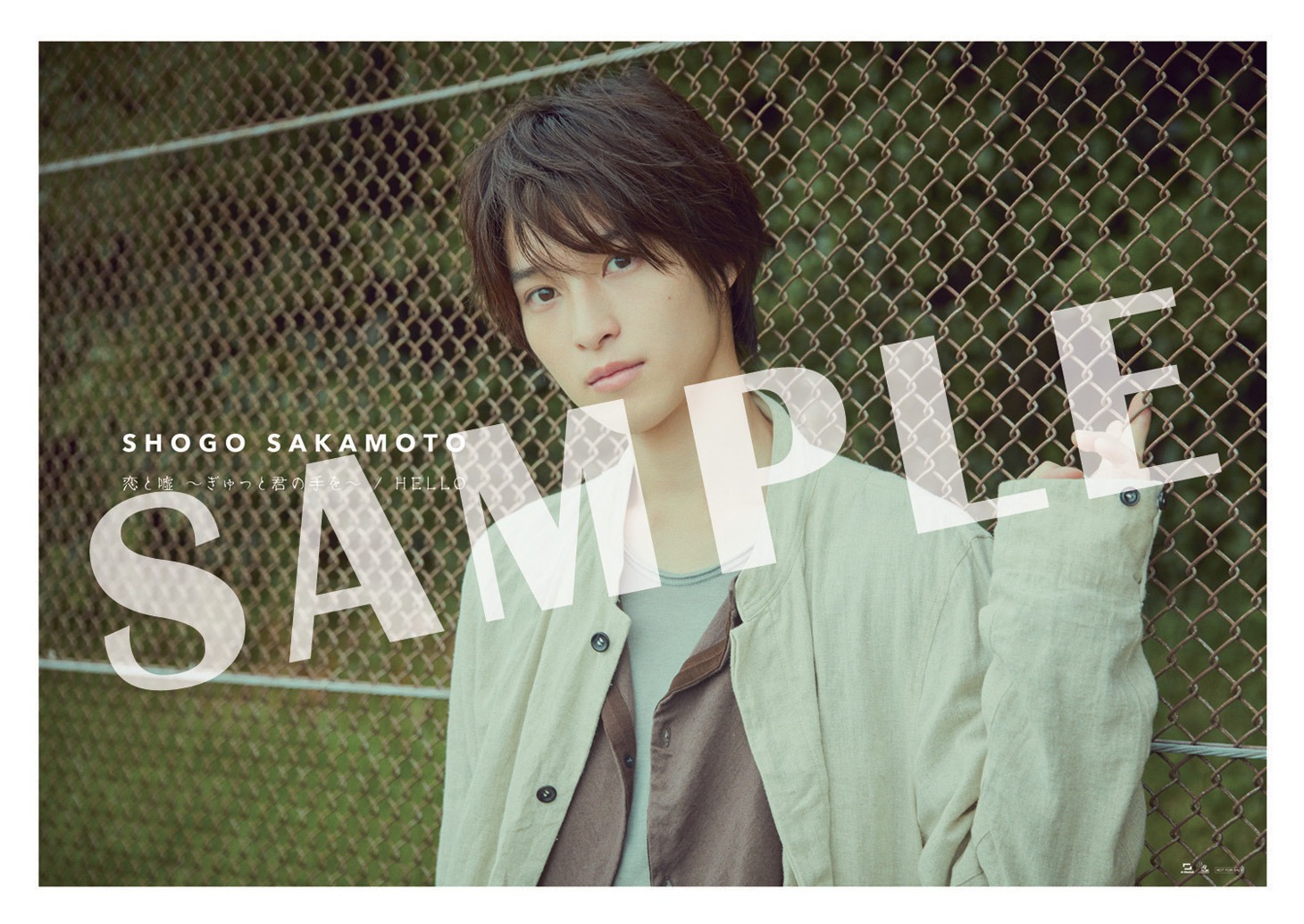 阪本奨悟「恋と嘘 ～ぎゅっと君の手を～ / HELLO」A!SMART購入者特典ポスターデザイン