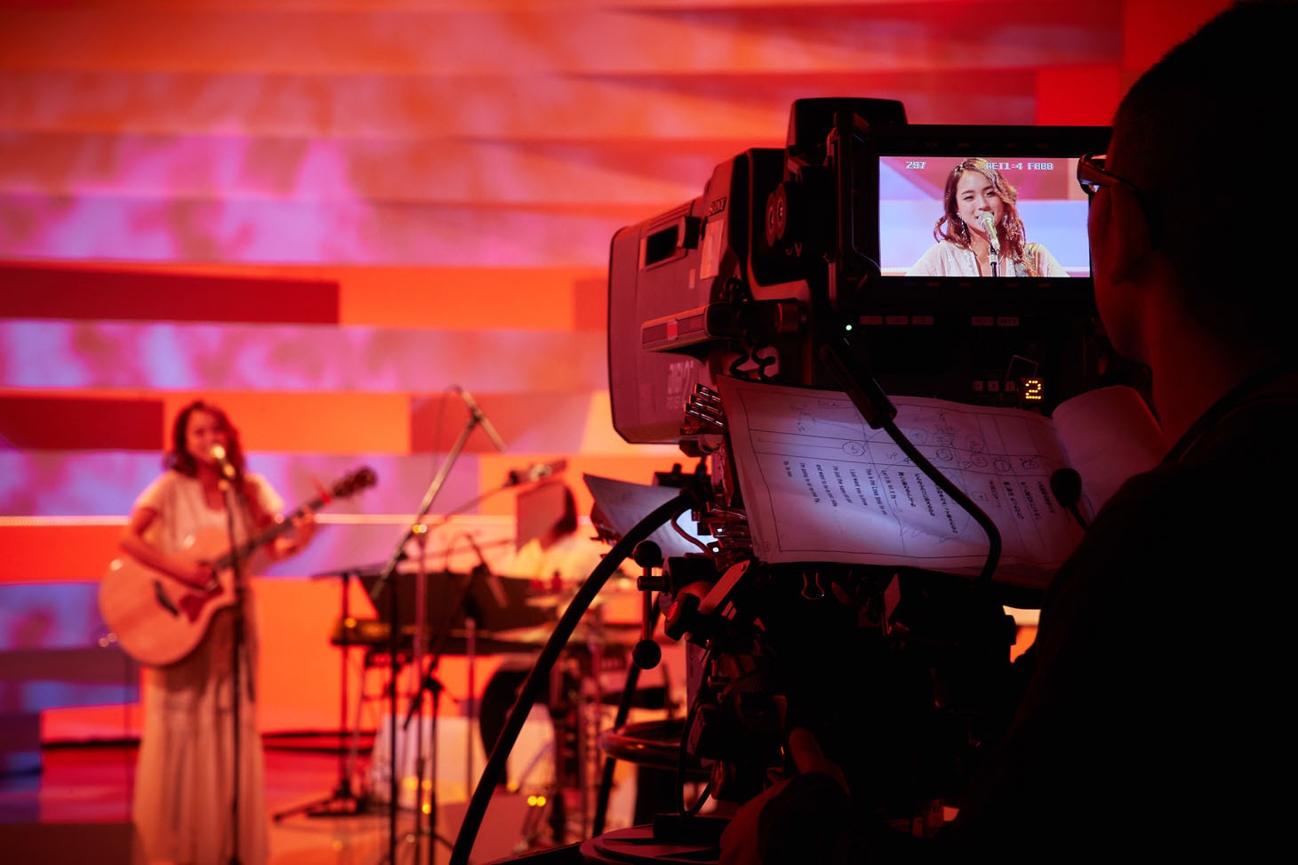 「dTV×FOD MUSIC PROGRAM『LOVE or NOT♪』」第3回の様子。