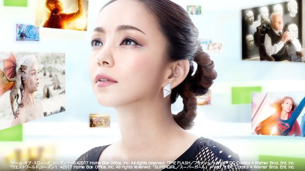 安室奈美恵が出演する新CM「Hulu Planet」のワンシーン。