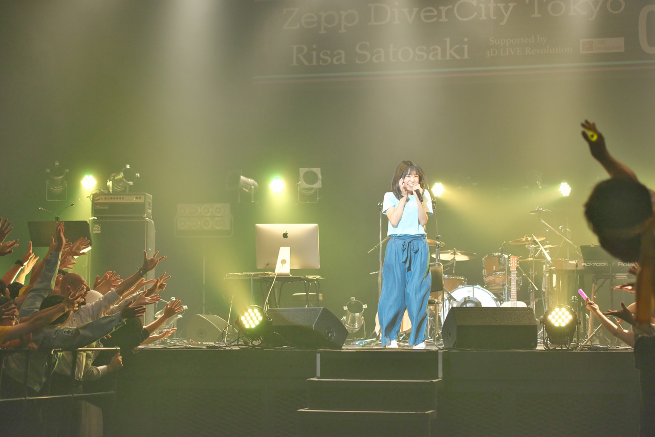 「里咲りさ全国ワンマンツアー2017」東京・Zepp DiverCity TOKYO公演の様子。（写真提供：IDOL NEWSING、寮母）