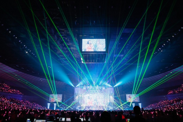 「20th Anniversary 田村ゆかり LOVE ▽ LIVE2017 *Crescendo ▽ Carol*」1日目の様子。（撮影：荒金大介）