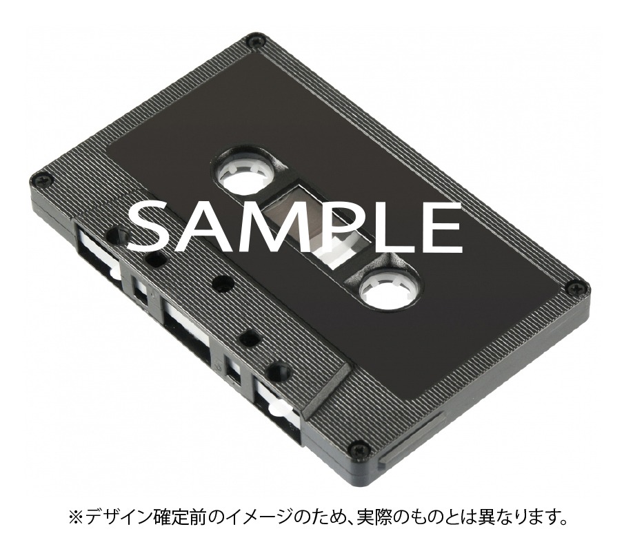 カセットテープ「No Pay No Play」の仮パッケージ。