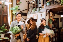 左から竹野内豊、JUJU、麻生久美子。