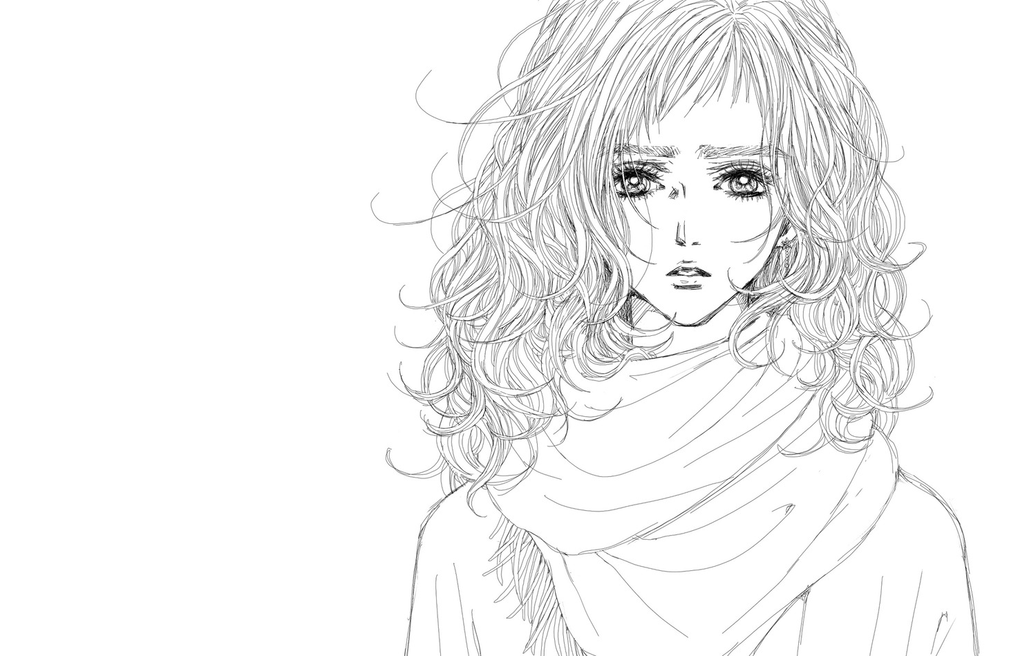 矢沢あいがJUJU「いいわけ」のために描き下ろしたイラスト。