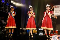 ニューシングル「MEGRRY GO ROUND」の発売とリリース記念イベントの日程を発表するばってん少女隊。（撮影：濱本英介）