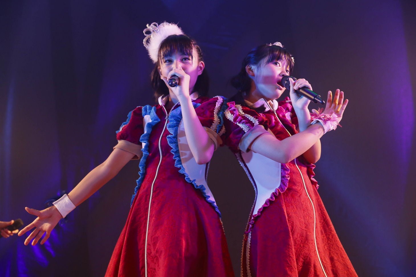 左から星野蒼良、西垣有彩。（撮影：濱本英介）