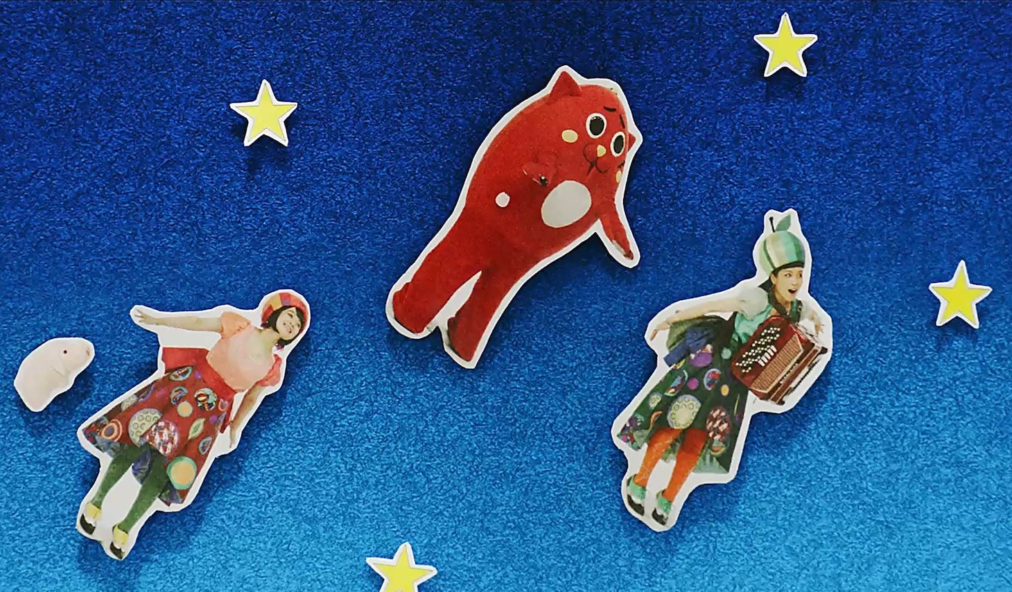 「『りんごはスター』～すっきり！りんごヨーグルトの唄～」のワンシーン。