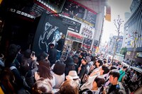 ライブペインティングの様子。