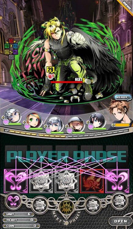 「ディバインゲート零」バトル画面 (c)GungHo Online Entertainment, Inc. All RightsReserved.
