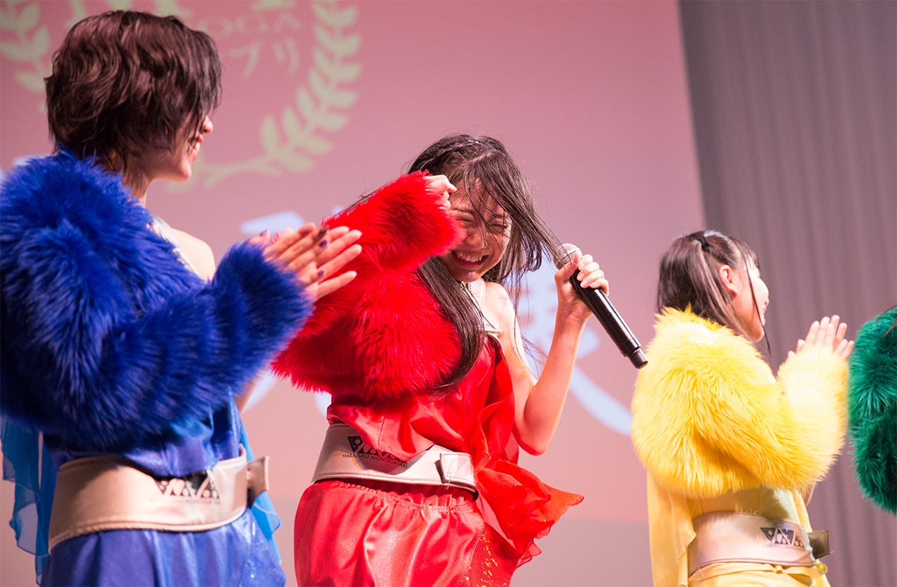 原宿物語「世界の前の！全国の前の！Step by Step！」東京・品川インターシティホール公演の様子。