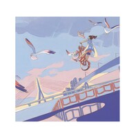 スカート「20/20」ジャケットイラストステッカー見本