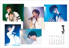 「PrizmaX Calendar 2018 DIVE into the LIVE」3月のイメージ。