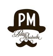 「Party Mustache」ロゴ