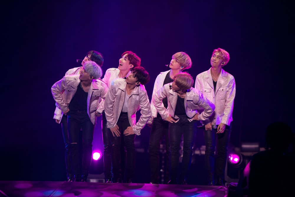 「2017 BTS LIVE TRILOGY EPISODE III THE WINGS TOUR IN JAPAN ～SPECIAL EDITION～」の様子。(c)Big Hit Entertainment