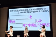 全員不正解の穴埋め問題。正解は「お米を半分潰したおはぎを“半殺し”と呼ぶ」。