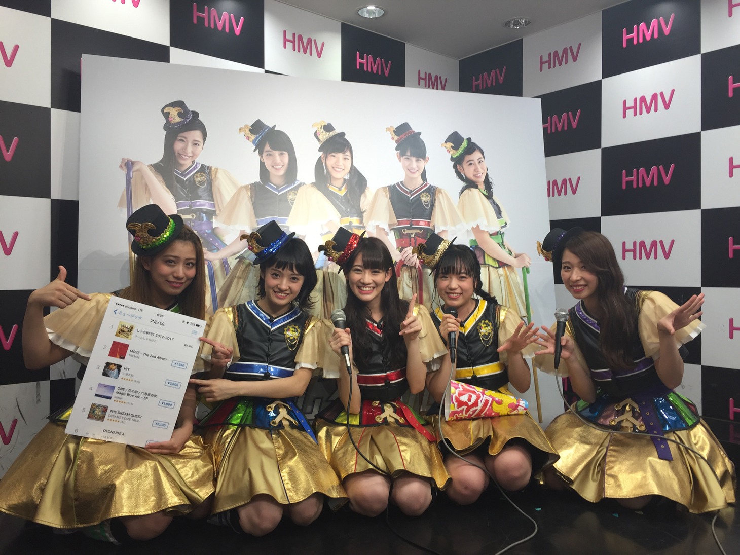 iTunesトップアルバムチャート1位を獲得したチームしゃちほこ。