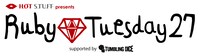 「HOT STUFF presents Ruby Tuesday 27」ロゴ