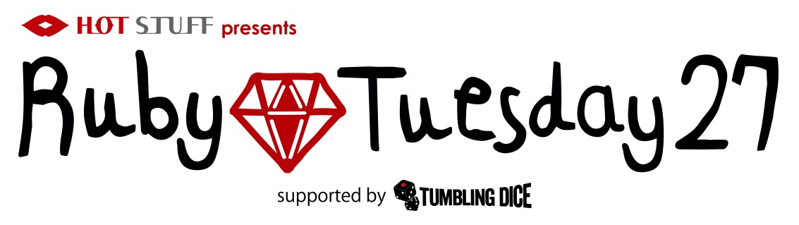 「HOT STUFF presents Ruby Tuesday 27」ロゴ