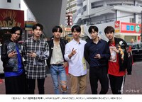 VIXXとカイ（超特急 / 左端）。