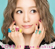 西野カナ「LOVE it」初回限定盤ジャケット