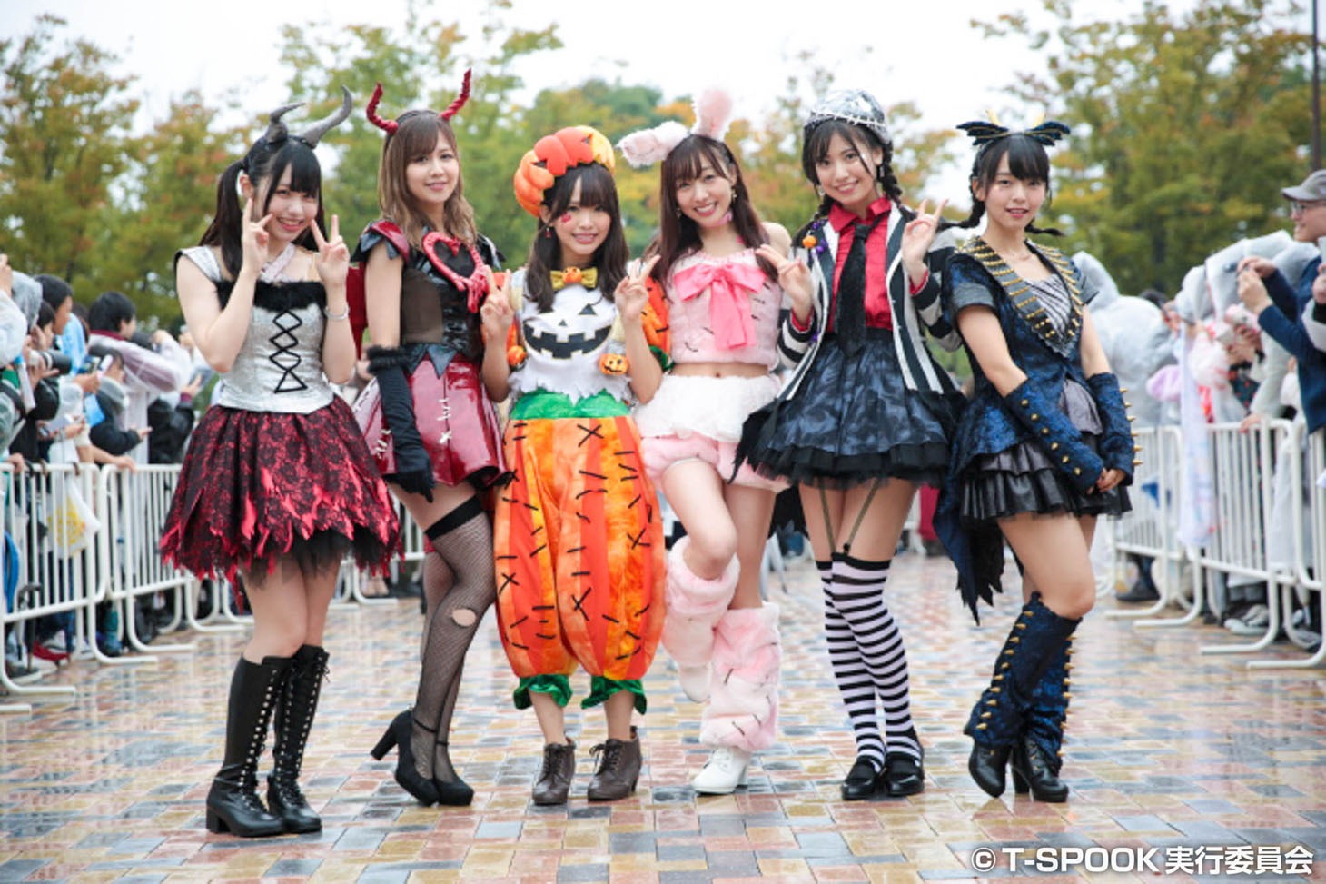 SKE48のパレードの様子。