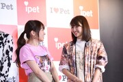 談笑する秋元真夏、井上小百合。