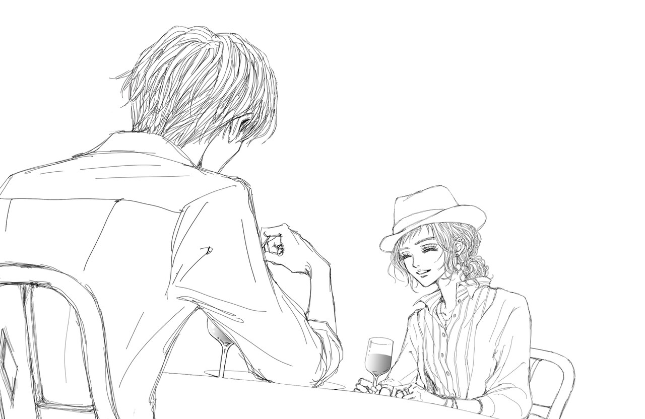 JUJU「いいわけ」×矢沢あいのコラボイラスト第3弾。