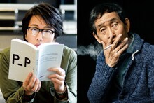 左から岡村靖幸、萩本欽一。