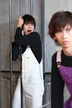 手前からリョウガ、タカシ。