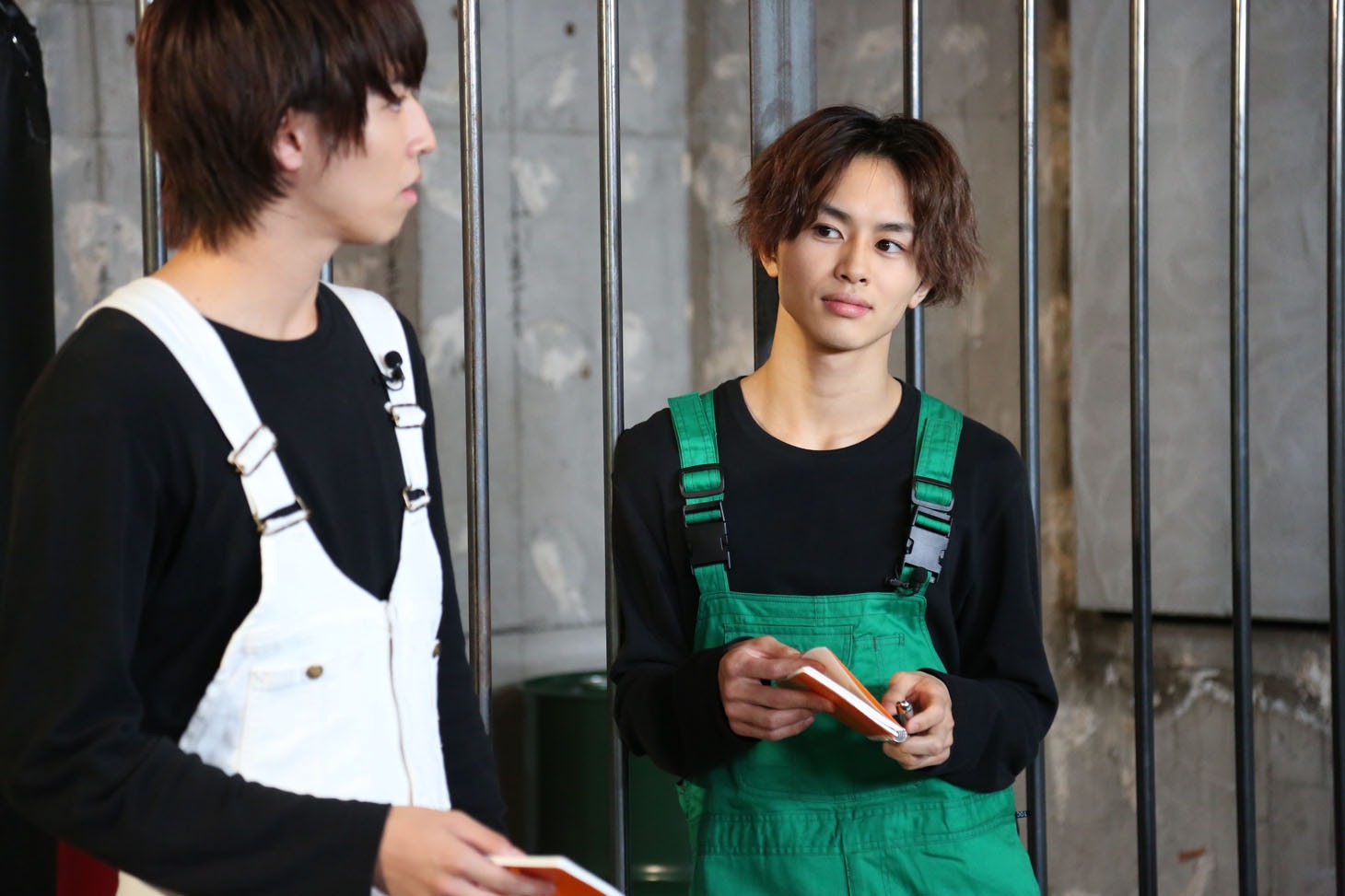 手前からタカシ、タクヤ。