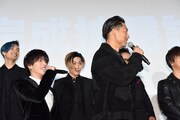 「HiGH&LOW THE MOVIE 3 / FINAL MISSION」完成披露舞台挨拶の様子。