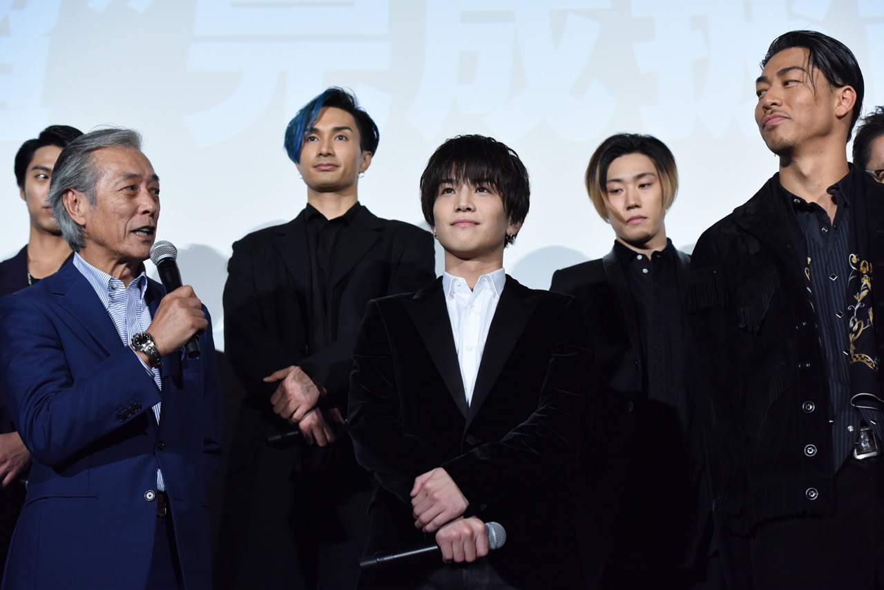 「HiGH&LOW THE MOVIE 3 / FINAL MISSION」完成披露舞台挨拶の様子。