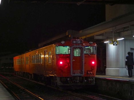 「Boombox TRIP in TRAIN」が行われた山口線の車両。