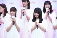 「『三次元マスク×欅坂46』新CM記者発表会」の様子。
