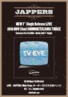 「JAPPERS『TV EYE』先行発売LIVE」フライヤー