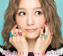 西野カナ「LOVE it」初回限定盤ジャケット