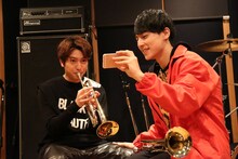 手前からユースケ、コーイチ。