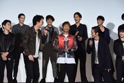「HiGH&LOW THE MOVIE 3 / FINAL MISSION『“超”完成披露試写会SECOND MISSION」」の様子。