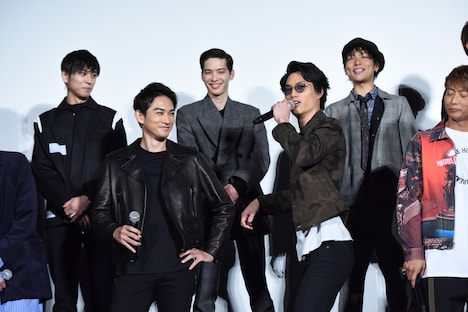 「HiGH&LOW THE MOVIE 3 / FINAL MISSION『“超”完成披露試写会SECOND MISSION」」の様子。