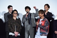 「HiGH&LOW THE MOVIE 3 / FINAL MISSION」完成披露舞台挨拶の様子。
