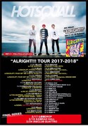 「HOTSQUALL "ALRIGHT!!! TOUR 2017-2018"」フライヤー