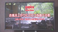 「お風呂上がりにパピコ」のワンシーン。
